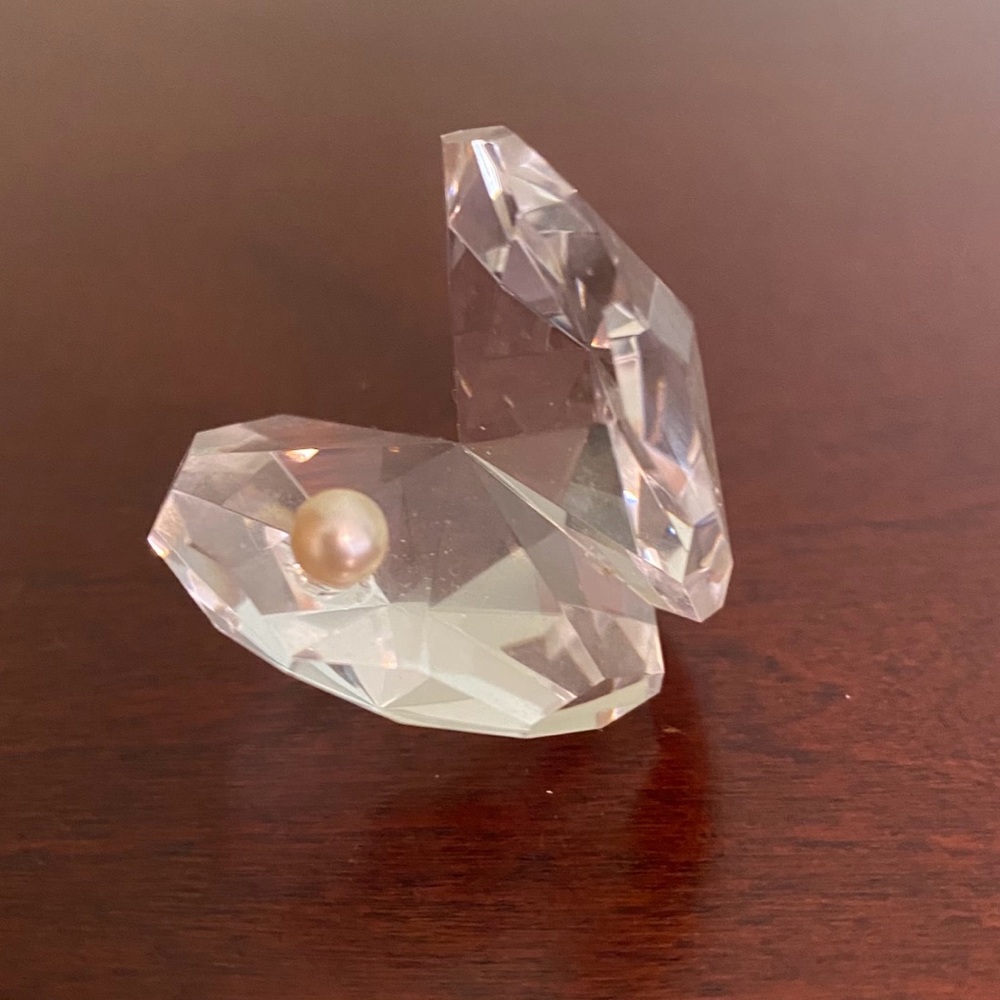 ☘️Clam Crystal with Pearl